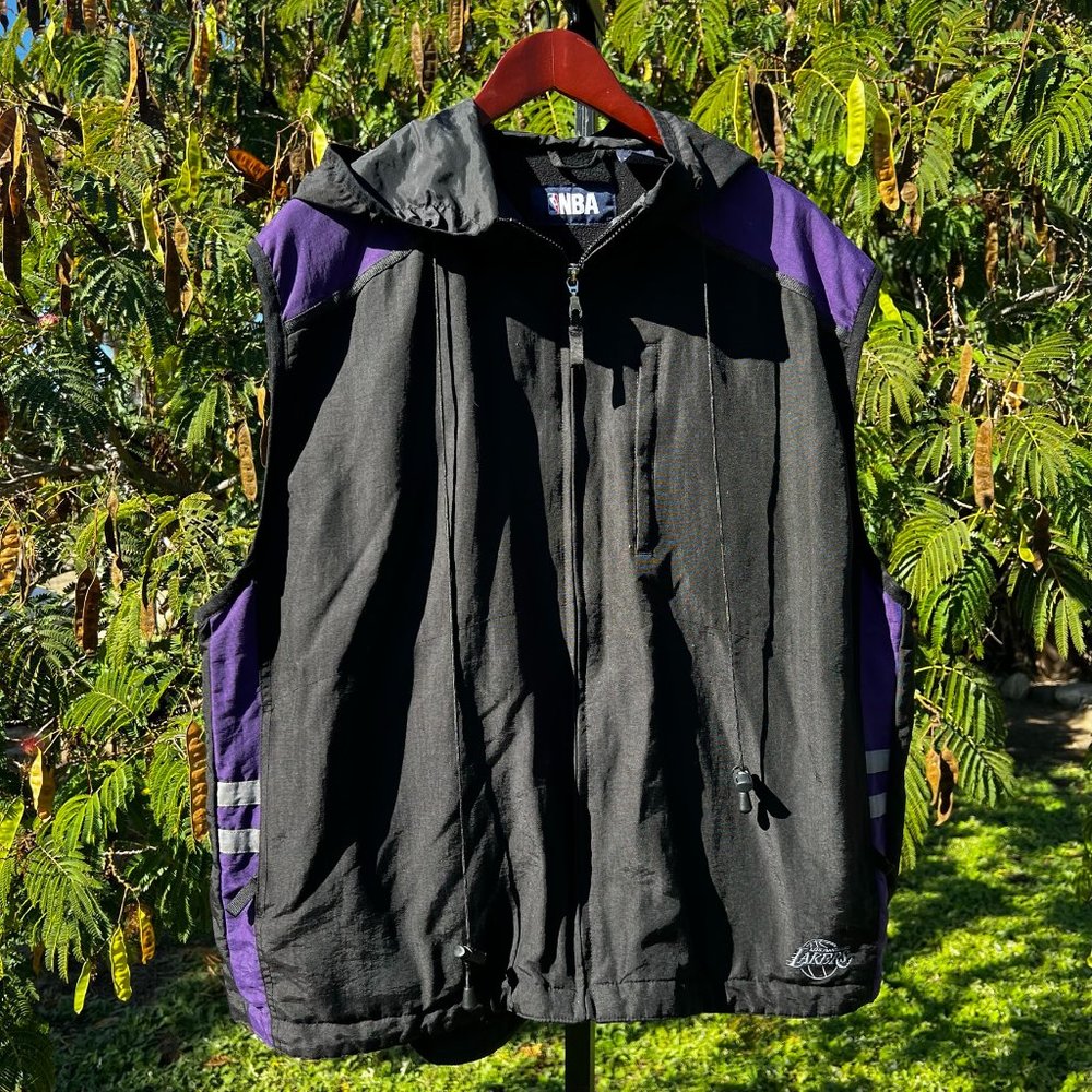 NBA Lakers Windbreaker Black Vest